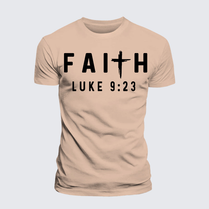 Luxe Mercerized Cotton Tee - Luke 9:23