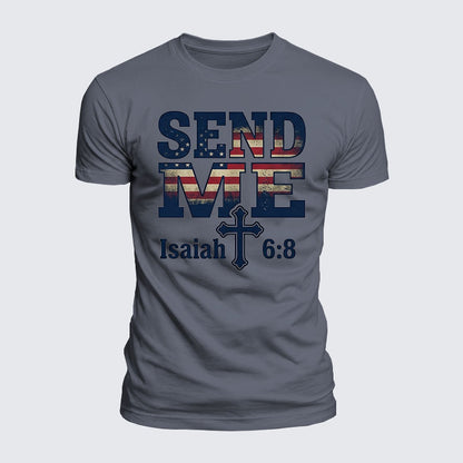 Luxe Mercerized Cotton Tee - Isaiah 6:8 - SEND ME