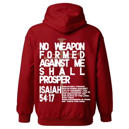 No Weapon Formed Against Me Shall Prosper Printed Men's Hoodie
