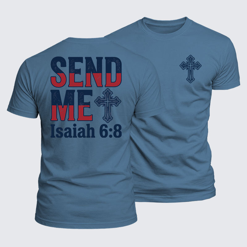 Luxe Mercerized Cotton Tee - Isaiah 6:8 - SEND ME