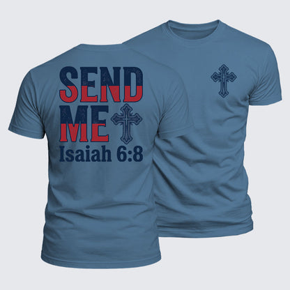 Luxe Mercerized Cotton Tee - Isaiah 6:8 - SEND ME