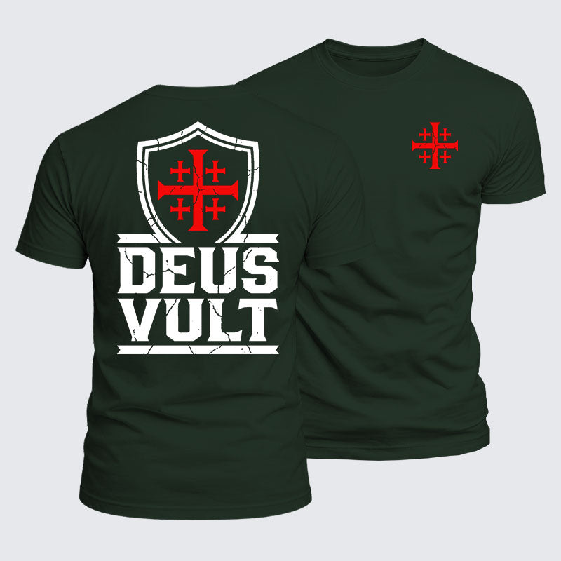 Luxe Mercerized Cotton Tee - Deus Vult