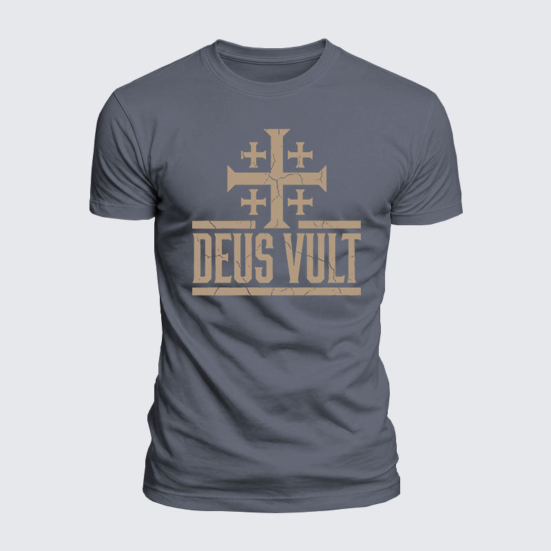 Luxe Mercerized Cotton Tee - Deus Vult