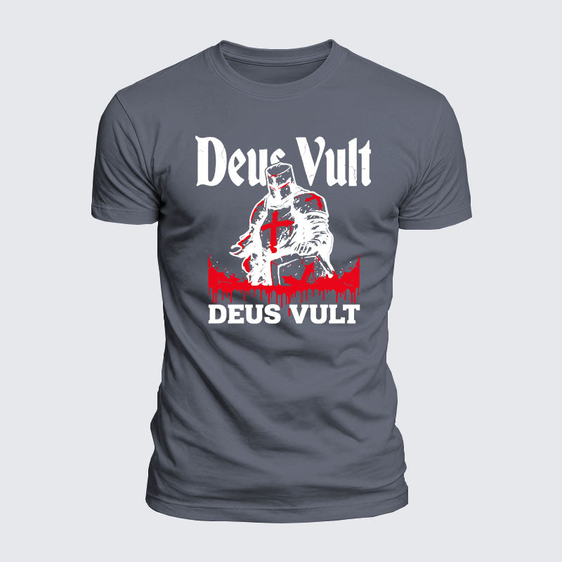 Luxe Mercerized Cotton Tee - Deus Vult