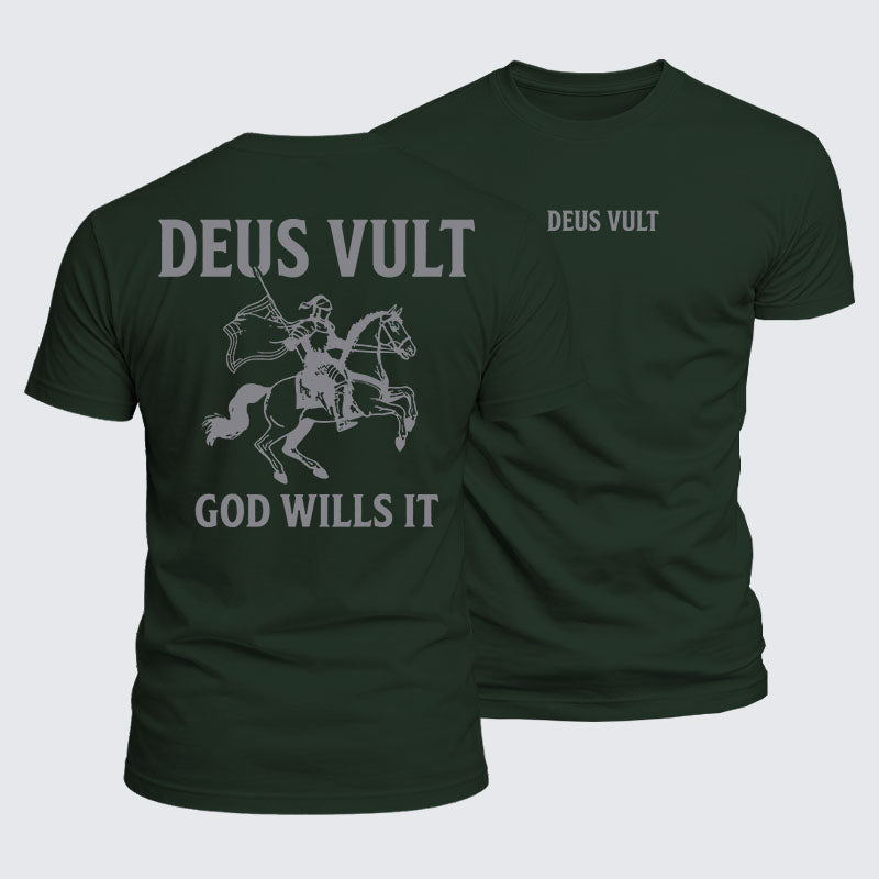 Luxe Mercerized Cotton Tee - Deus Vult