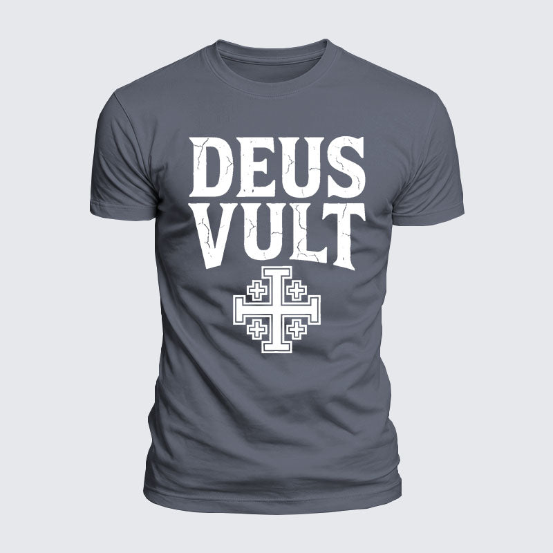 Luxe Mercerized Cotton Tee - Deus Vult