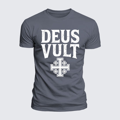 Luxe Mercerized Cotton Tee - Deus Vult