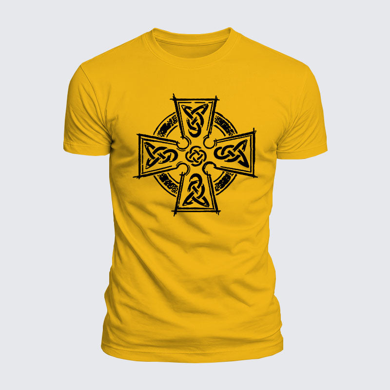 Luxe Mercerized Cotton Tee - Celtic Cross