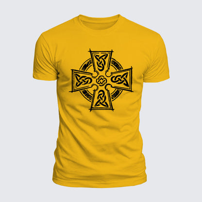 Luxe Mercerized Cotton Tee - Celtic Cross
