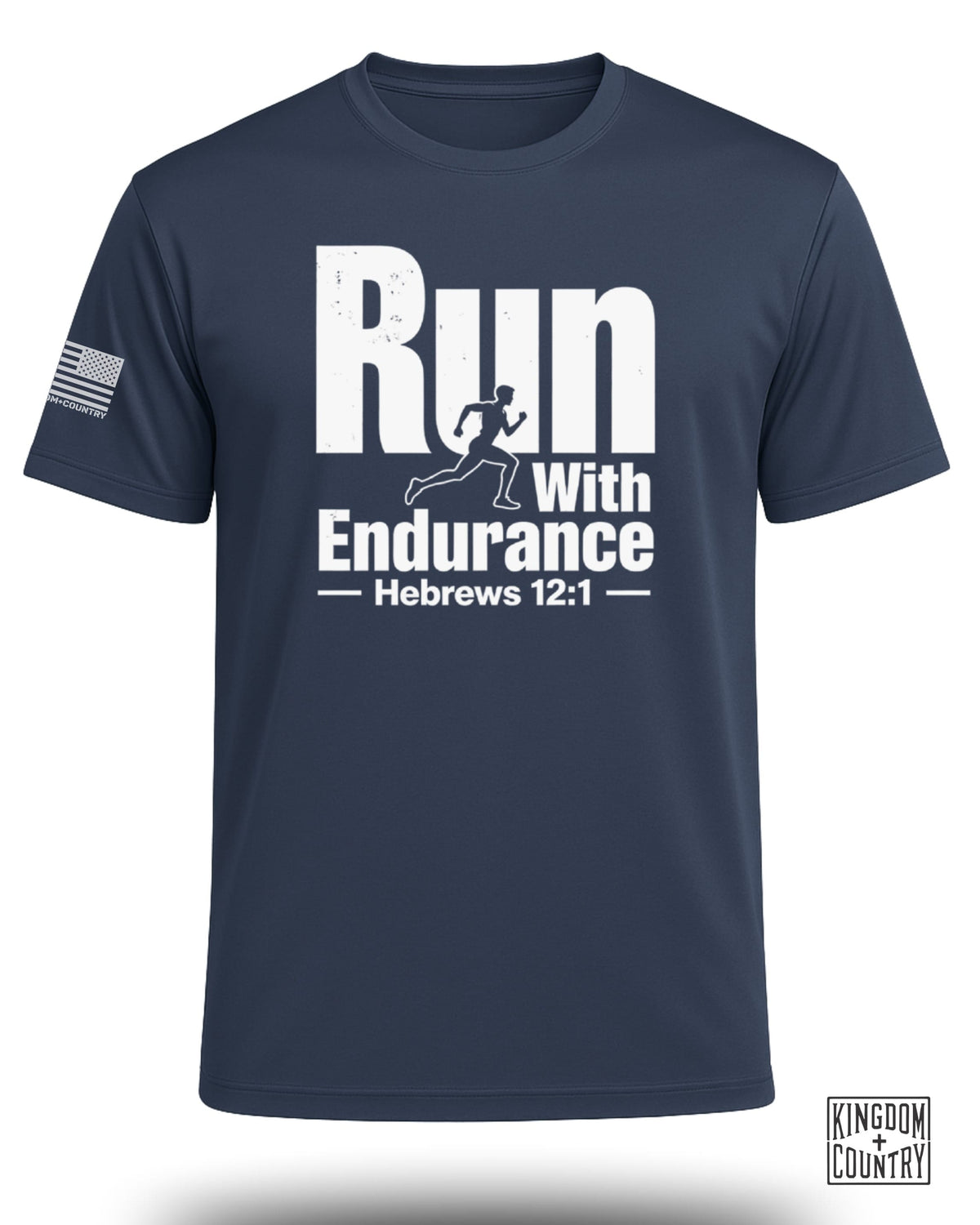 Run With Endurance Hebrews 12:1 Performance Shirt