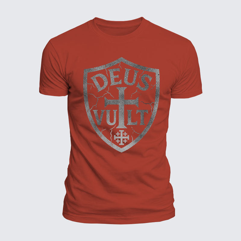 Luxe Mercerized Cotton Tee - Deus Vult
