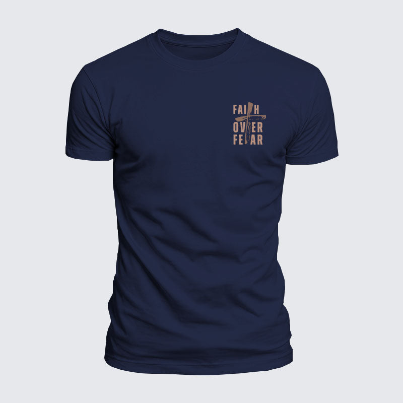 Luxe Mercerized Cotton Tee - Faith Over Fear