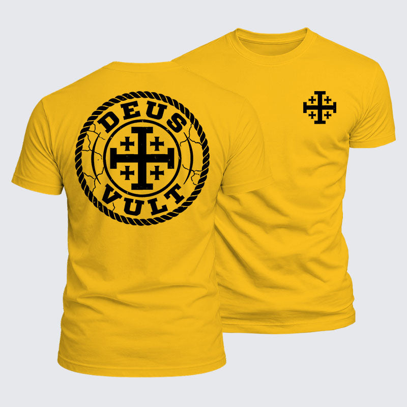 Luxe Mercerized Cotton Tee - Deus Vult