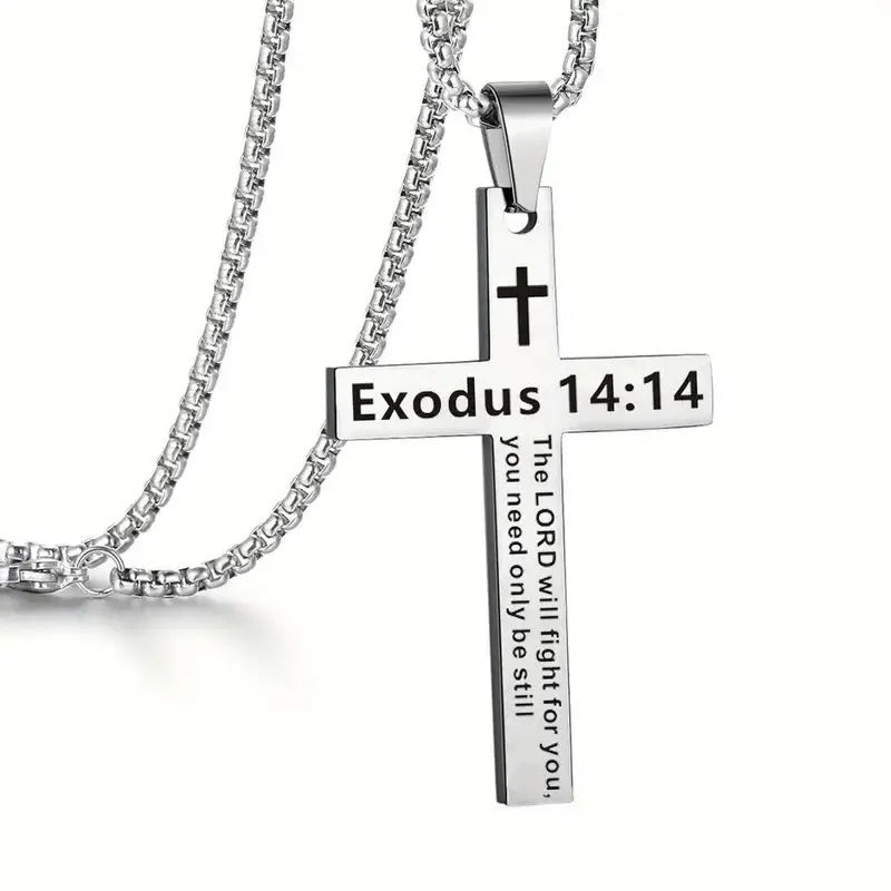 Bible Verse Cross Necklace