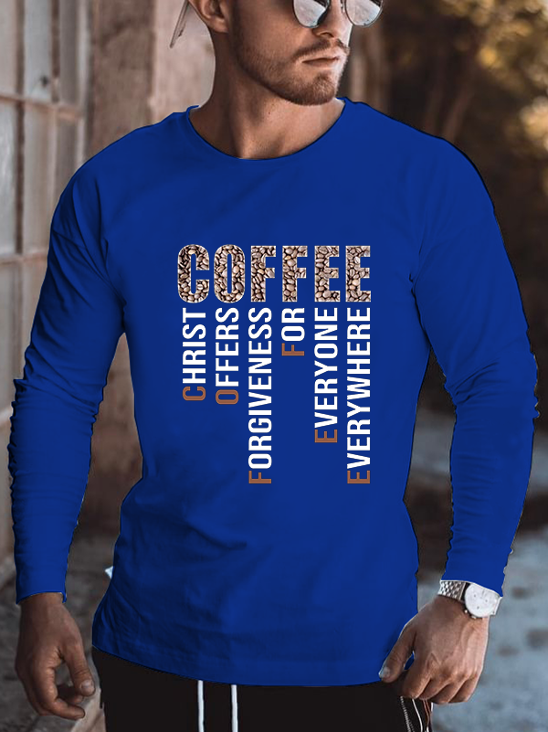 Christ Offers Forgiveness For Everyone Everywhere Cotton Long Sleeve