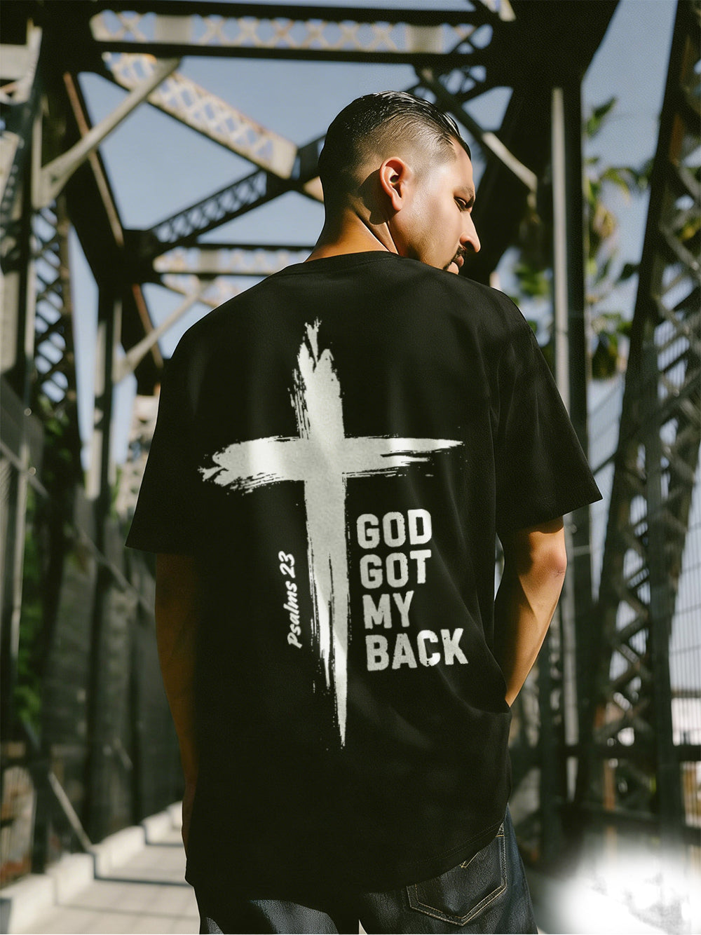Walking With God Printed Men's T-shirt
