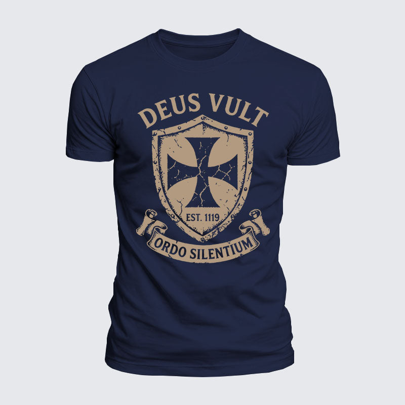 Luxe Mercerized Cotton Tee - Deus Vult