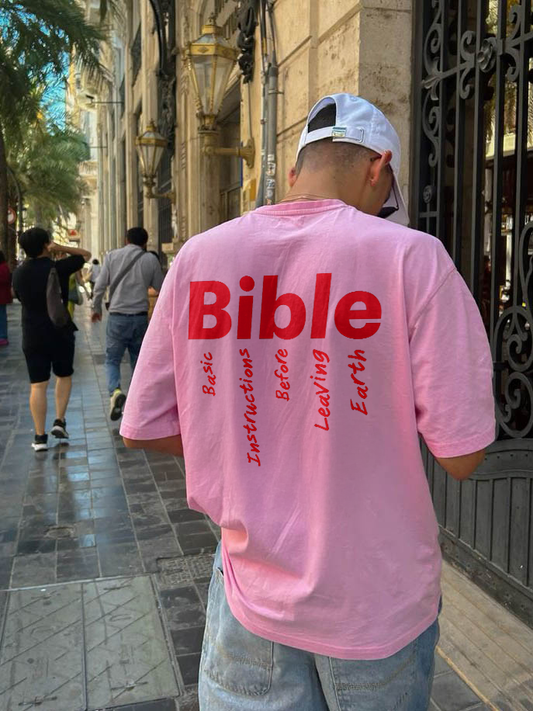 Bible Basic Instructions Before Leaving Earth Printed Men's T-shirt