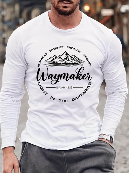 Waymaker, Isaiah 42:16  Cotton Long Sleeve T-Shirt