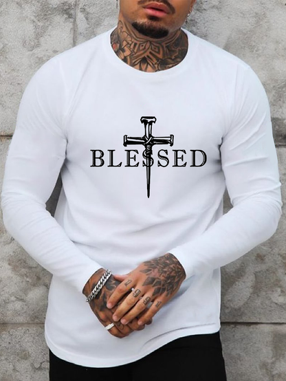 Blessed Christian  Cotton Long Sleeve T-Shirt