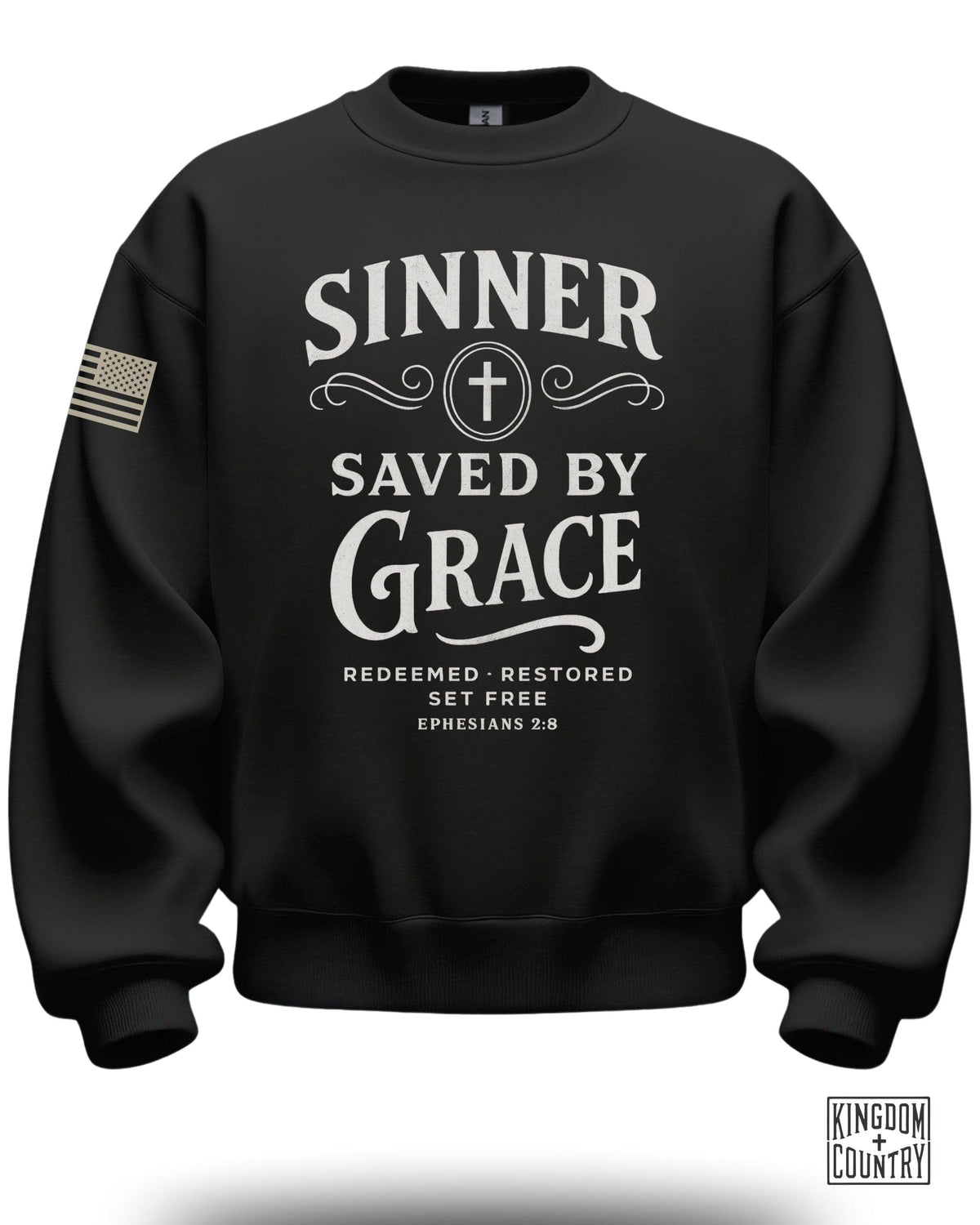 Sinner Saved By Grace Crewneck