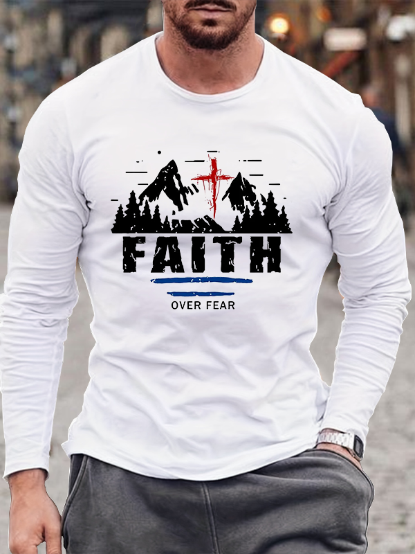 Faith Over Fear Long Sleeve T-Shirt