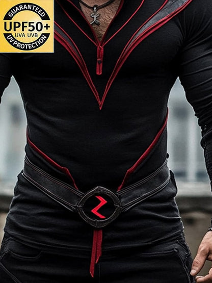 Men's Outdoor Sun Protection Cool Hooded Sun Protection Long Sleeve Top