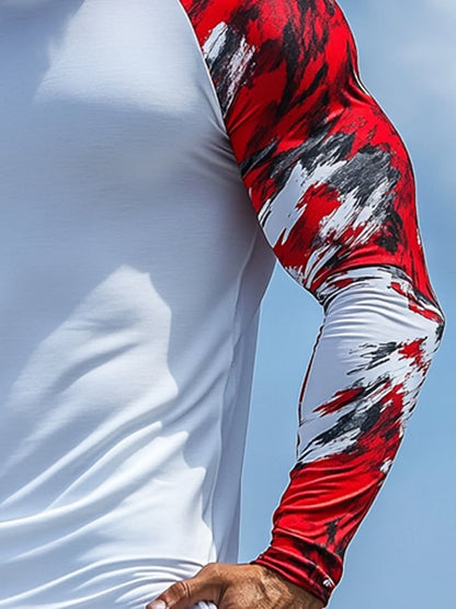 Men's Outdoor Sun Protection Breathable Cool Hooded Sun Protection Long-Sleeved Top