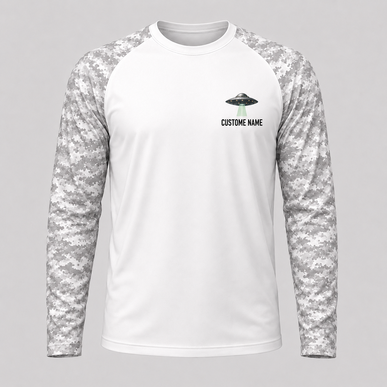 UFO Spotting Fishing Shirt – Custom Name Long Sleeve