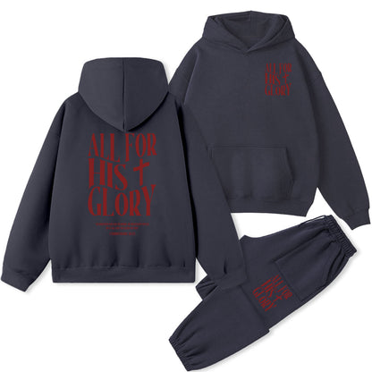 All For His Glory Christian Fleece Hoodie Set