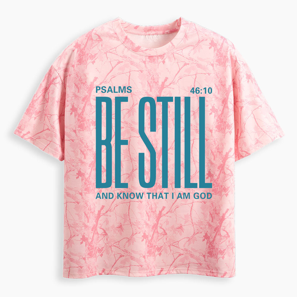 Be Still Christian Camo T-Shirt