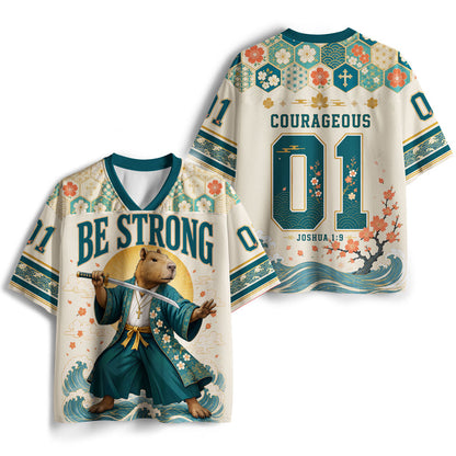 Be Strong And Courageous Christian Mesh Jersey
