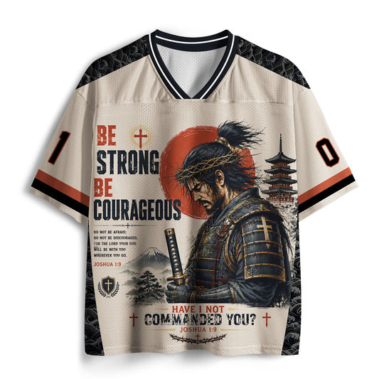 Be Strong And Courageous Christian Mesh Jersey