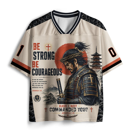 Be Strong And Courageous Christian Mesh Jersey