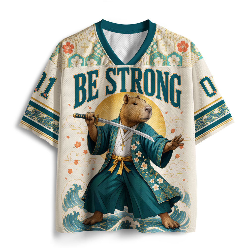 Be Strong And Courageous Christian Mesh Jersey