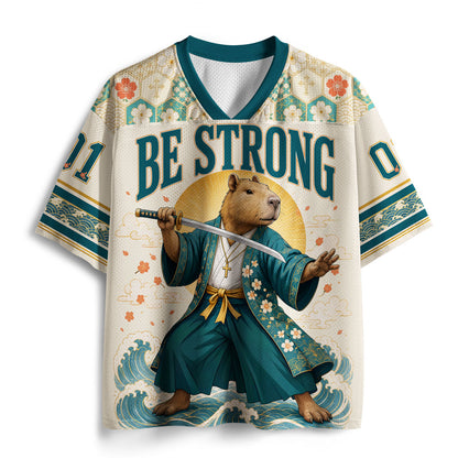 Be Strong And Courageous Christian Mesh Jersey