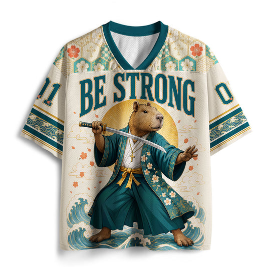 Be Strong And Courageous Christian Mesh Jersey