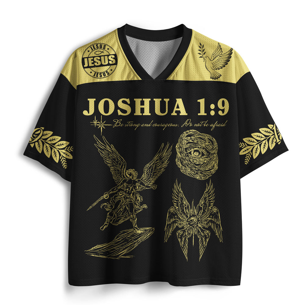 Be Strong And Courageous Christian Mesh Jersey