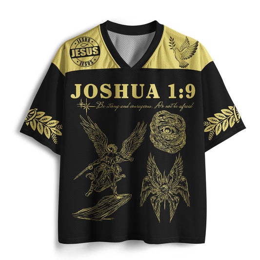 Be Strong And Courageous Christian Mesh Jersey