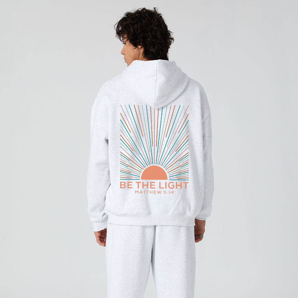 Be The Light Christian Premium Matching Fleece Hoodie Set