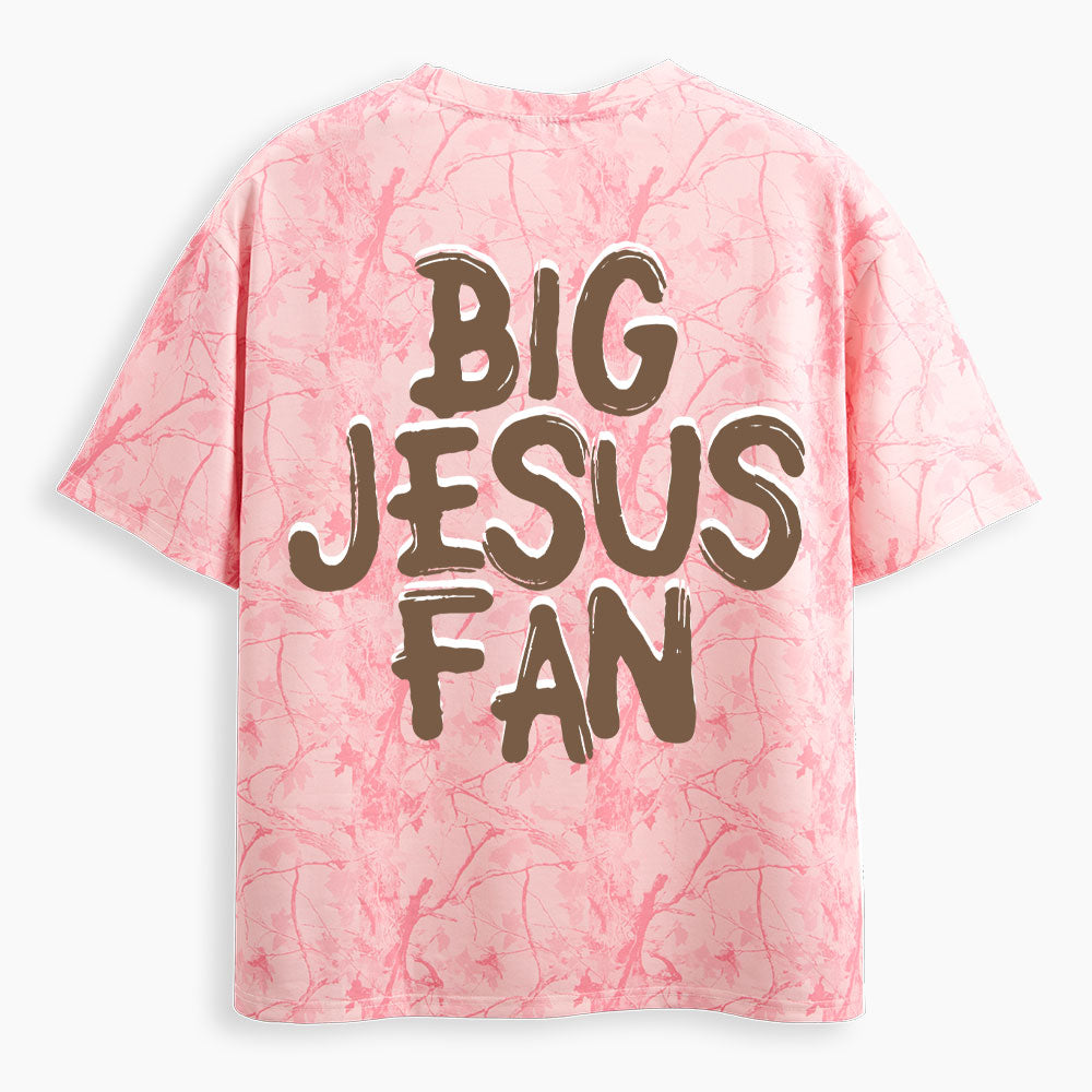 Big Jesus Fan Christian Camo T-Shirt