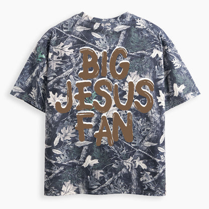 Big Jesus Fan Christian Camo T-Shirt