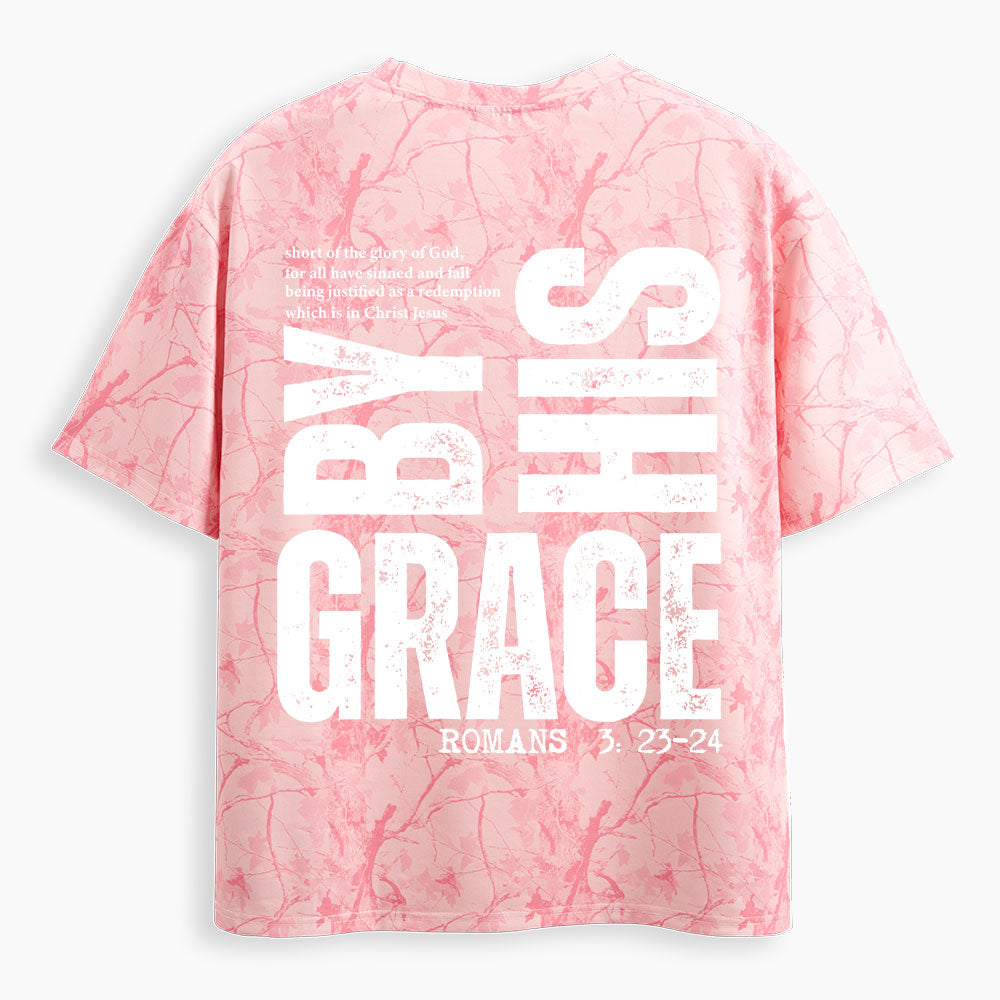 By His Grace Christian Camo T-Shirt