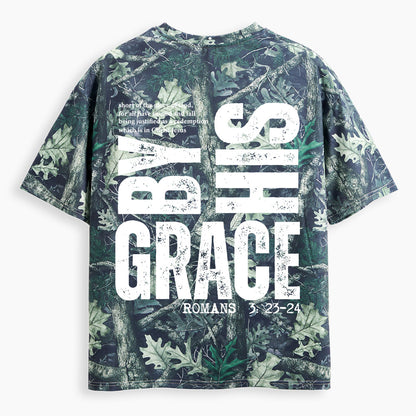 By His Grace Christian Camo T-Shirt