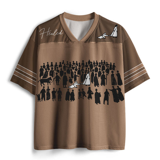 By His Wounds We Are Healed Christian Mesh Jersey