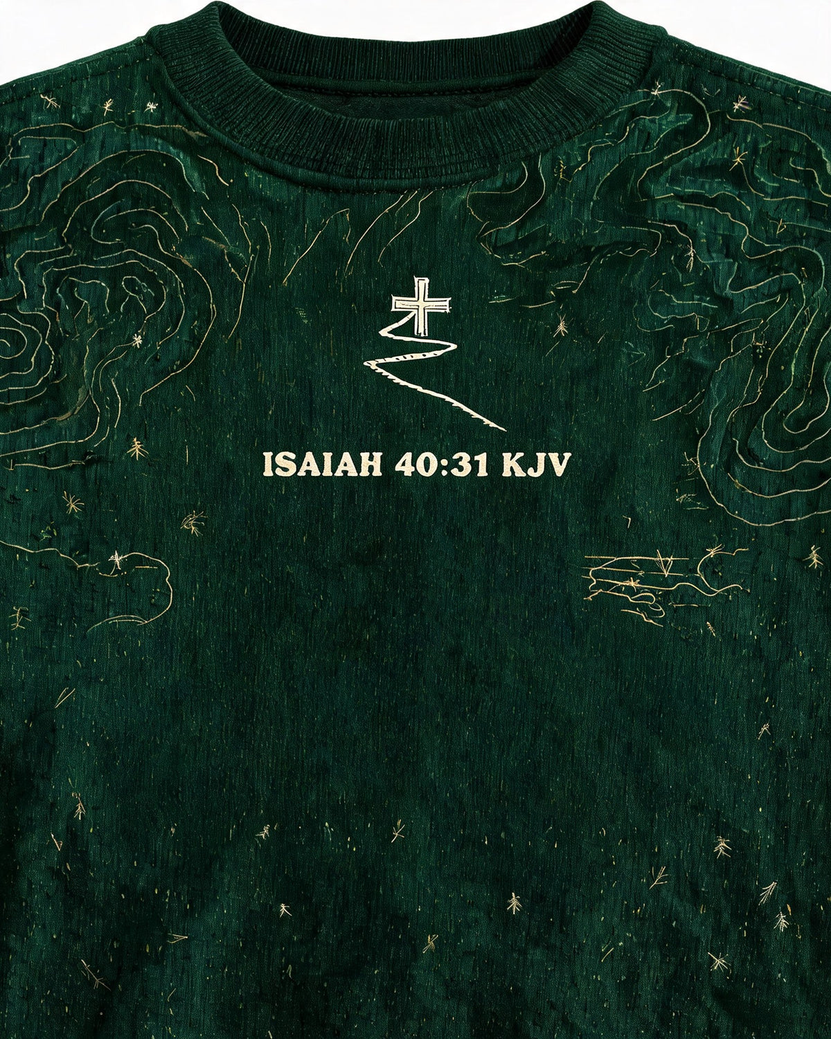 Christian Hiking Shirt Graphic Wings As Eagles AOP Tee