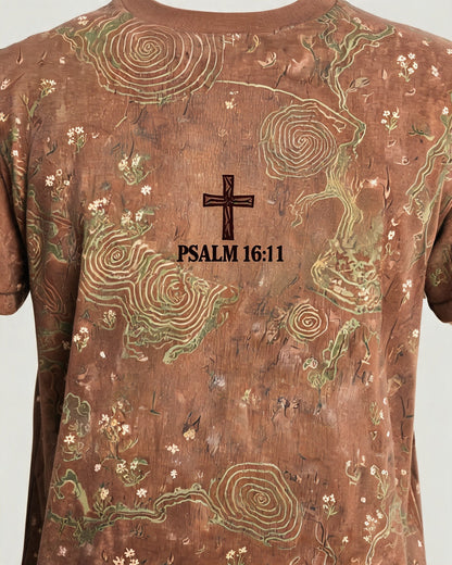 Vintage Christian Hiking Shirt On His Trails In His Wonder AOP Tee