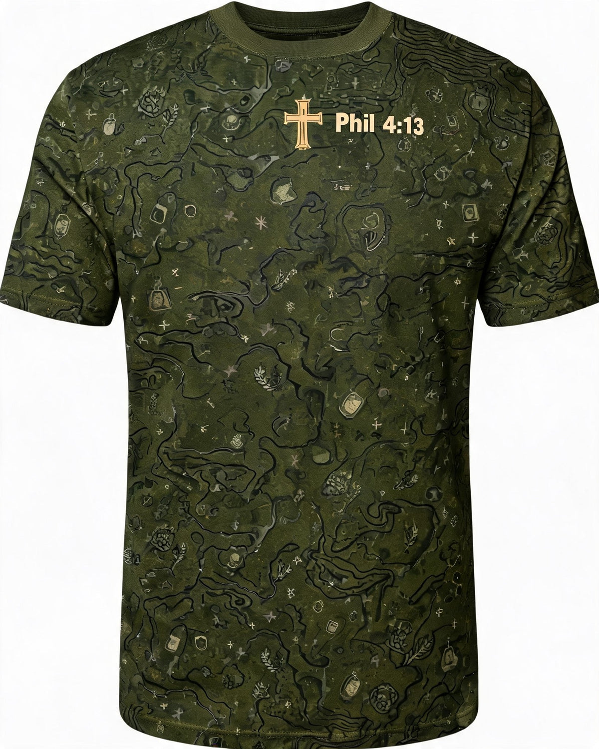 Christian Shirt Lion - Served Under One King Lion Of Judah AOP Tee