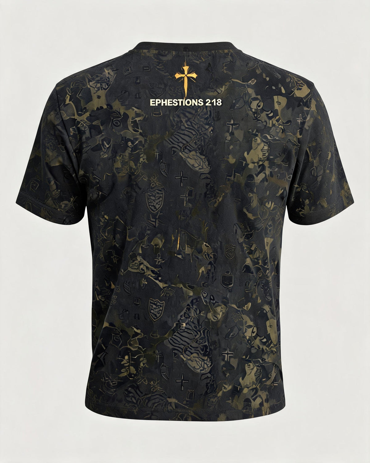 Christian Shirt Minimalist - Battle Scars Grace Marks Short Sleeve AOP Tee