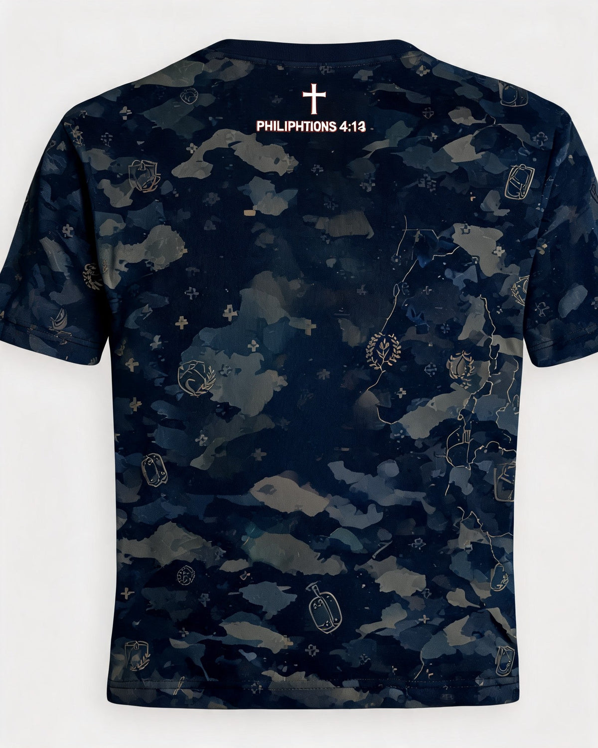 Christian Veteran Shirt - Boots Grounded In Grace Short Sleeve AOP Tee